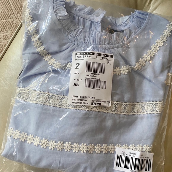 J. Crew top. Size L.New with tags. - Picture 5 of 5